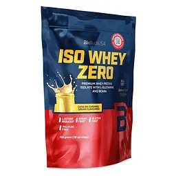 Сироватковий ізолят BioTech Iso Whey Zero, 454 грам - Каталонський карамельний крем