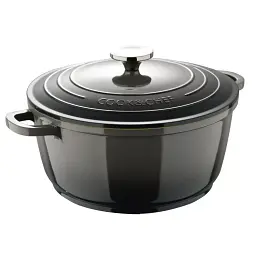 Каструля з кришкою Bergner Excalibur, сіра, 28 см, 6,5 л (BG-36102-GY)