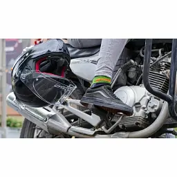 Шкарпетки DexShell Running водонепроникні XL з помаранчевими смугами - мініатюра 3