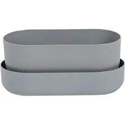 Вазон із піддоном Plastia Tolita, 3,2 л, сірий (1909783020R)