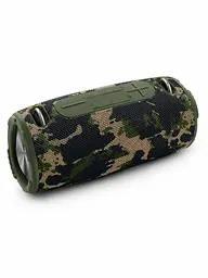 Портативна Bluetooth колонка 20 Вт з басом і LED-підсвіткою 25×10,8×10,7 см камуфляжна (49676322)
