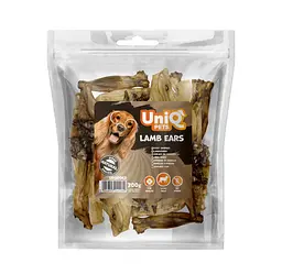 Ласощі для собак UniQ PETS Вуха ягняти 300 г