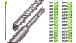 Бур по бетону Alloid Building Tools SDS-plus S4 25x800 мм (FH-25800) - мініатюра 3