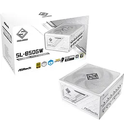 Блок живлення ASRock Steel Legend SL-850GW 850W PCIE 5.1 White [176395] - мініатюра 7