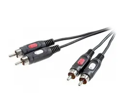 Готовый аудио кабель 2xRCA — 2xRCA BIG XC003 3м - мініатюра 1