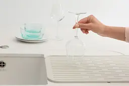 Килимок-сушарка для посуду Brabantia Dish Drying, 43,8 х32,5х0,9 см, м'ятний (117466) - мініатюра 2