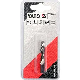 Свердло-мітчик Yato М8х1.25 мм HSS М2 HEX-1/4 l=51/11 мм (YT-44845) - мініатюра 3