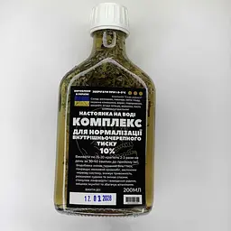 Водна настойка на травах, квітах, листі комплекс для нормалізації внутрішньочерепного тиску, 200 мл