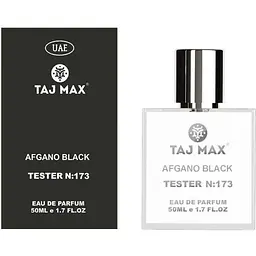 Парфумована вода для чоловіків TAJ MAX 50мл ТЕСТЕР №173 NASOMATTO BLACK AFGANO