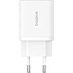 Мережевий зарядний пристрій Baseus Cube Baseus Cube 30W USB-A + USB-C Moon White (P10111404213-00) [132864] - мініатюра 2
