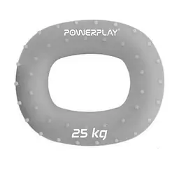 Еспандер кистьовий силіконовий PowerPlay PP-4337 Hand Grip Large 25 кг Сірий (PP_4337_Grey_25kg) - мініатюра 1