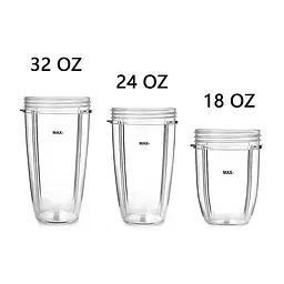 Пластиковий стакан для блендера-подрібнювача (харчовий екстрактор) NUTRIBULLET 600 Вт 900 Вт 900 мл - мініатюра 7
