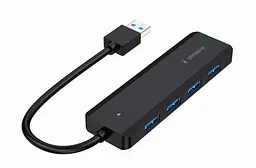 Хаб USB UHB-U3P4P-02, Black Gembird teh0023483 - мініатюра 2