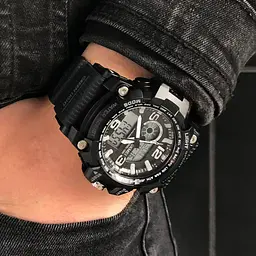 Чоловічий наручний годинник 1283 All Black. Skmei acs0030825 - мініатюра 2