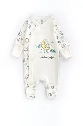 Комбінезон бавовняний для немовлят на кнопках Cute Lamb - мініатюра 1
