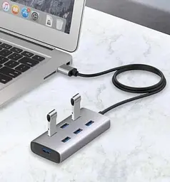 Хаб USB KH700, Grey, USB 3.0 - 7xUSB 3.0 Maiwo teh0019599 - мініатюра 3