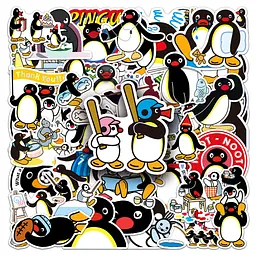 Стікерпак Пінгу Набір наклейок GeekLand Pingu 50 штук - мініатюра 2