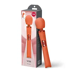Вібромасажер Fun Factory VIM Vibrating Wand Orange, суперпотужний та легкий, до 6 годин роботи - мініатюра 6
