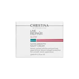 Нічний крем Christina Line Repair Glow Satin Smooth Night Cream Гладкість сатину 50 мл - мініатюра 3
