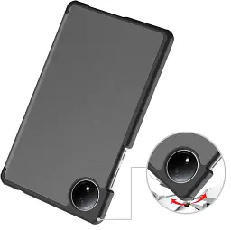 Чохол до планшета BeCover Smart Case Xiaomi Redmi Pad SE 8.7" Gray (711907) - мініатюра 3
