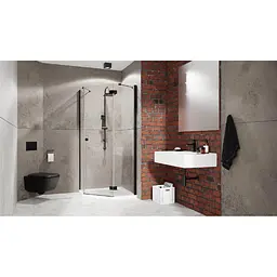 Душові стінки Radaway Essenza New Black PTJ 100 Z x 100 S скло прозоре (385051-54-01) - мініатюра 2