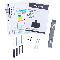 Витяжка декоративна похила MINOLA HVS 6232 WH/INOX 700 LED - мініатюра 13