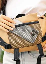Велика жіноча поясна сумка бананка Sambag DynamicDart бежева 38 × 21 × 7 см (80411026) - мініатюра 8