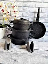 Набір посуду O.M.S. Collection 3050 Black 7 предметів - мініатюра 6