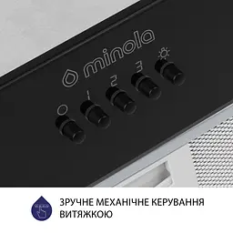 Витяжка повновбудована MINOLA HBI 52621 BL GLASS 700 LED - мініатюра 6