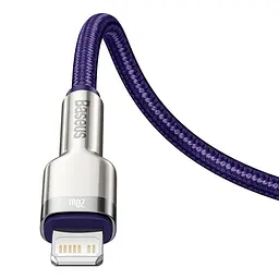 Кабель Baseus Cafule Metal Type-C to Lightning PD 20W (1m) purple (CATLJK-A05) - мініатюра 3
