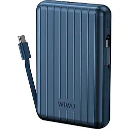 Зовнішній акумулятор WiWU PP04 Trunk Series Magnetic Wireless 20000mAh 22.5W Blue (6936686411530) [104337] - мініатюра 4