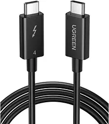Кабель UGREEN US501 USB-C на USB-C Thunderbolt 4, 40Gbps, 100W, 2 м, чорний (60621)