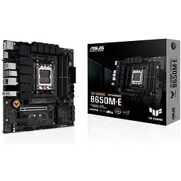 Материнська плата Asus AM5 TUF Gaming B650M-E, B650, 4xDDR5, Int.Video (CPU), 4xSATA3, 2xM.2, 1xPCI-E 4.0 16x, 2xPCI-E 4.0 1x, Realtek 7. 6xUSB3.2/6xUSB2.0, HDMI/2xDP, MicroATX - мініатюра 2
