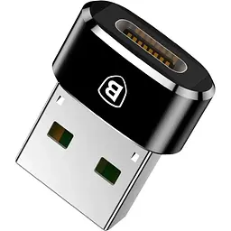 Адаптер Baseus USB Male to Type-C Female Adapter Converter black (CAAOTG-01)
