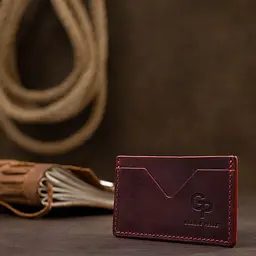 Шкіряний жіночий картхолдер Grande Pelle 11527 бордовий - мініатюра 7