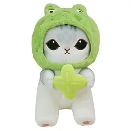 Дитяча м'яка іграшка "Mofusand Сat" Bambi E1002(Green) розмір 45см