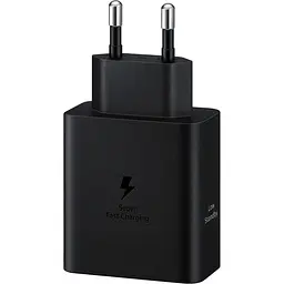 Зарядний пристрій Samsung 50Вт 2xUSB-С, кабель USB-C USB-C, 1.8м, чорний (EP-T5020XBEGEU) - мініатюра 3
