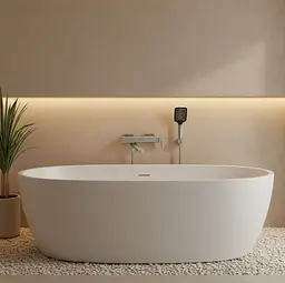 Змішувач для ванни Rea Arlo nickel brushed REA-B4582 - мініатюра 2