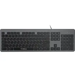 Клавіатура Vinga KB735 black-grey