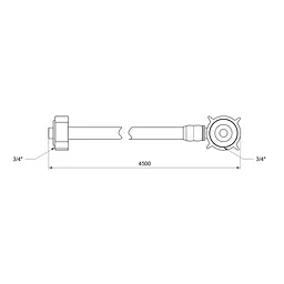 Шланг залив SD Plus для пральної машини 450 см SD095W450 - мініатюра 2
