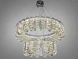 Розкішна кришталева підвісна LED-люстра для просторої вітальні Diasha 559/800+500CH, 138W, 7590 lm