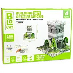 Будівельний набір для творчості з міні-цеглинок BLOCKY Лісова Вежа Strateg (31019)