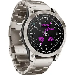 Смарт-годинник Garmin D2 Mach 1 Aviator with Vented Titanium Bracelet [010-02582-50/51] [111192] - мініатюра 3