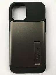 Чохол протиударний із підставкою Spigen Slim Armor ACS01546 для iPhone 12 Mini (5.4") Gunmetal - мініатюра 8