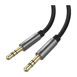 Кабель мультимедійний 3.5mm M to 3.5mm M 3.0m AV119 black Ugreen (10736) - мініатюра 3