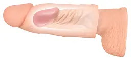 Насадка на пеніс Nature Skin Extension Sleeve 15,5 см (тілесний) - мініатюра 19
