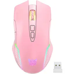 Комп'ютерна мишка Onikuma CW15 RGB підсвітка 3600 DPI для ПК і ноутбука Рожевий