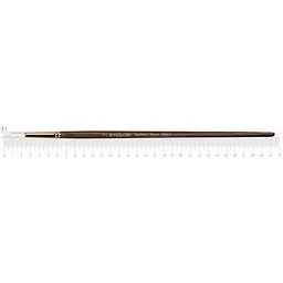 Пензель синтетика кругла Snow 1098R № 6 довга ручка Kolos