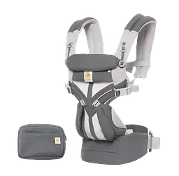 Рюкзак-переноска Ergobaby Omni 360 Baby Carrier All-In-One Cool Air Mesh з народження Carbon Gray