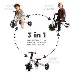 Дитячий велосипед Kinderkraft 3 в 1 4TRIKE Silver Grey (KR4TRI22GRY0000) (5902533922413) - мініатюра 12